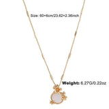 FASHION FLOWER SHELL NECKLACE JEWELRY SET_CWAJE2934
