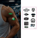 GLOW IN THE DARK SPORT TATTOOS SWEATPROOF SET_CWMM8387