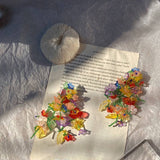 COLORFUL EXAGGERATED FLOWER LONG EARRINGS_CWAJE1716