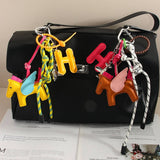 LEATHER PEGASUS PLANE LETTER BAG CHARM_CWMM7566