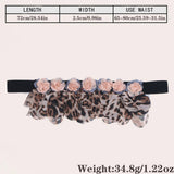 FLORAL ELASTIC WAIST BELT FOR WOMEN HANDMADE CHIC_CWMM6422