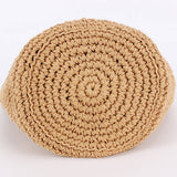 SOLID COLOR SIMPLE BOHEMIAN STYLE HAND WOVEN BAG_CWAB4685