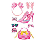 PINK GUITAR GIRL TATTOOS WATERPROOF KIDS PARTY_CWMM8382