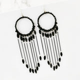 STYLISH TASSEL HANDMADE BEADED EARRINGS_CWAJE0842