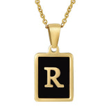 18K STAINLESS STEEL SQUARE 26 LETTER NECKLACE_CWAJE0679