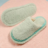 Warm Microfiber Slippers Floor Cleaning Mop Shoe