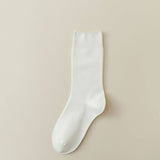Women Leisure Solid Color Pile Socks_Cwms0288