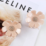 FASHION GOLD POWDER ACETATE FLOWER CLIP SHARK CLIP_CWAHA4259