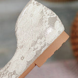 LACE PEARL BALLET FLATS FOR WOMEN BRIDAL STYLE_CWSHF0010