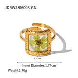 IMMORTAL FLOWER STAINLESS STEEL RINGS FOR WOMEN_CWAJE0610