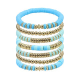 COLORFUL SOFT CERAMIC BEADED BRACELET SET_CWAJE0720