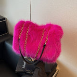 Winter Leisure Shoulder Bag Messenger Plush Bag_Cwab4014