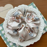 CREAMY SWEET CARTOON PRINT HAIR SCRUNCHIES_CWAHA2804