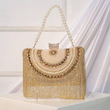 RHINESTONE TASSEL FASHION EVENING TOTE_CWAB2491