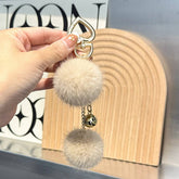 CUTE FUR BALL PENDANT BAG ORNAMENT CAR KEYCHAIN_CWMM2517