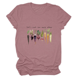Womens Crew Neck Tee With Posi Ve Quote_Cwtts1478