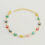 Cwaje1958_Fashion Titanium Steel Round Eye Bracelet