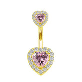 Zircon Belly Piercing Set Mixed Charm Styles_Cwmm9188