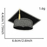 BLACK AND GOLD GRADUATION SEASON EMBROIDERED PATCH_CWMM4057