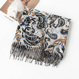 SOFT PAISLEY SCARF ELEGANT TASSEL WRAP FOR WOMEN_CWASC0920