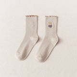 BREATHABLE AND SWEAT ABSORBENT CARTOON BEAR SOCKS_CWMS1396