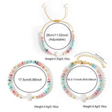 Versatile Sweet Iron Gallstone Shell Cross Bracelet_Cwmm3804