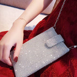 Fashionable And Simple Rhinestone Evening Bag_Cwab3589