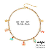 CHRISTMAS COLLECTION NECKLACE AND EARRING SET_CWAJE2836
