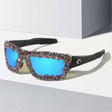 SPORTS CYCLING PERSONALIZED RHINESTONE SUNGLASSES_CWASG0839