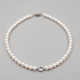 RETRO LIGHT LUXURY PEARL NECKLACE BRACELET SET_CWAJE1684