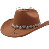 MEN WOMEN ETHNIC STYLE POLYESTER COWBOY HAT_CWAH04362