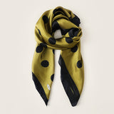 Womens 35" Polka Dot Silky Wrap Neck Scarf
