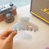 FRENCH INK STYLE HAIR CLAW LARGE JELLY COLOR CLIP_CWAHA2165