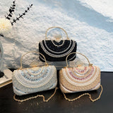 BEADED SEQUIN CELEBRITY HANDHELD EVENING CLUTCH _CWAB3246