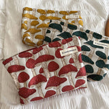 Fun Canvas Pencil Pouch Makeup Travel Organizer_Cuab00643