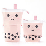 CUTE MILK TEA RETRACTABLE PULL DOWN PENCIL BAG_CWMM1967