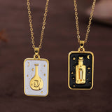 HIGH END RETRO TAROT CLAVICLE NECKLACE FOR WOMEN_CWMM3910