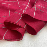 MINIMAL STRIPE SILK WOOL SCARF LIGHTWEIGHT SHAWL_CWASC0599