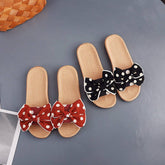 LINEN INDOOR SLIPPERS FOR WOMEN NON SLIP_CWSHF0208