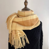 PLAID SCARF SHAWL CLASSIC TARTAN WINTER WRAP_CWASC1455