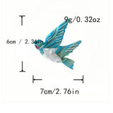Cwaha07744_Cartoon Tulip Bird Acetate Hair Clip For Women