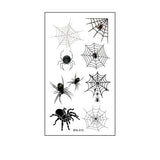 Waterproof 3D Spider Web Tattoos For Halloween_Cwmm8257