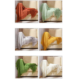 KNITTED SOFT WARM SOFA BLANKET BED END BLANKET_CWMM0200