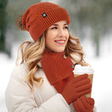 COLD PROOF WOOL BALL KNITTED THREE PIECE SUIT_CWMM2870