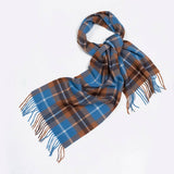 100% WOOL PLAID SCARF UNISEX WARM WINTER WRAP_CWASC2346