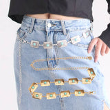 Fashionable And Versatile Patterned Waist Chain