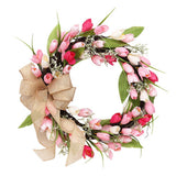 Tulip Butterfly Wreath For Valentine Easter_Cwaje05410