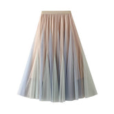 LAYERED OMBRE TULLE FLARED MAXI SKIRT_CWBMS0400