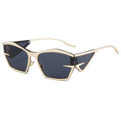 FUTURISTIC IRREGULAR METAL FASHION SUNGLASSES_CWASG1193