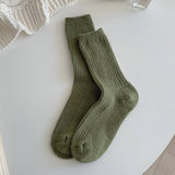 Warm And Cute Polka Dot Home Sleeping Socks_Cwms1057